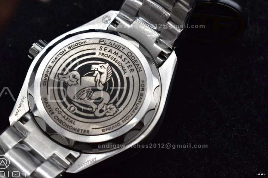 Black TF 6000M SS Dial SS Deep A2824 Blue Bezel Best 1:1 Ceramic Seamaster Bracelet Edition Ultra on 1223